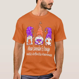 T-shirt Nous Portons L'Orange Lavande Pour L'Arthrite Psor