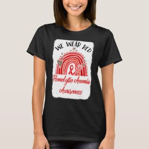 T-shirt Nous Portons Rouge arc-en-ciel Hémolyse Anémie 2