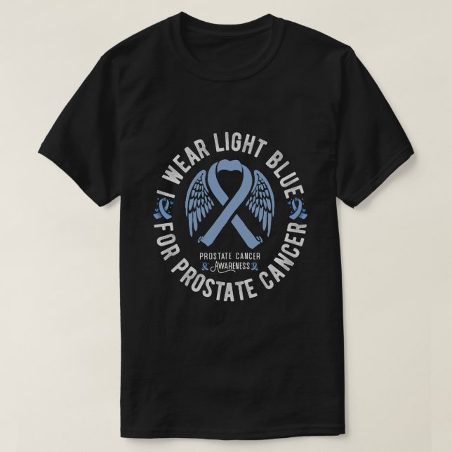 T-shirt Nous Portons un bleu clair Mois de sensibilisation (Design devant)