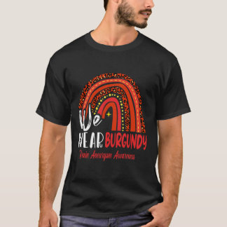 T-shirt Nous Portons Une Sensibilisation À L'Aneurie Du Ce