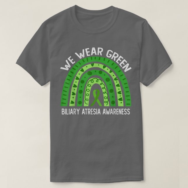 T-shirt Nous Portons Vert Pour La Sensibilisation Biliaire (Design devant)
