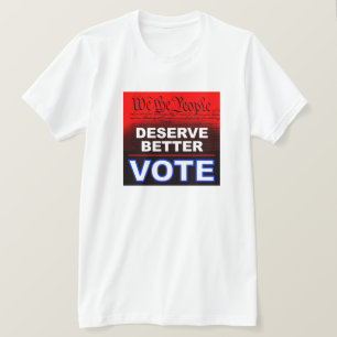 T-shirt Nous que les personnes méritent mieux