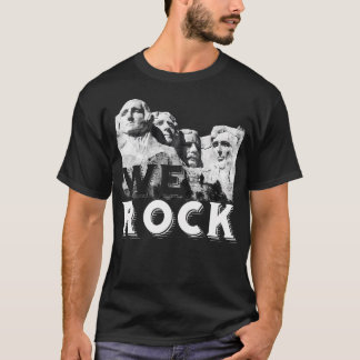 T-shirt Nous Rock La Sculpture Des Présidents Rushmore