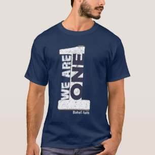 T-shirt Nous sommes 1 - Foi Baha'i - Style Vintage Baha'i