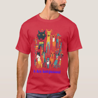 T-shirt Nous sommes Compagnons Happy Famille Amis Forever 