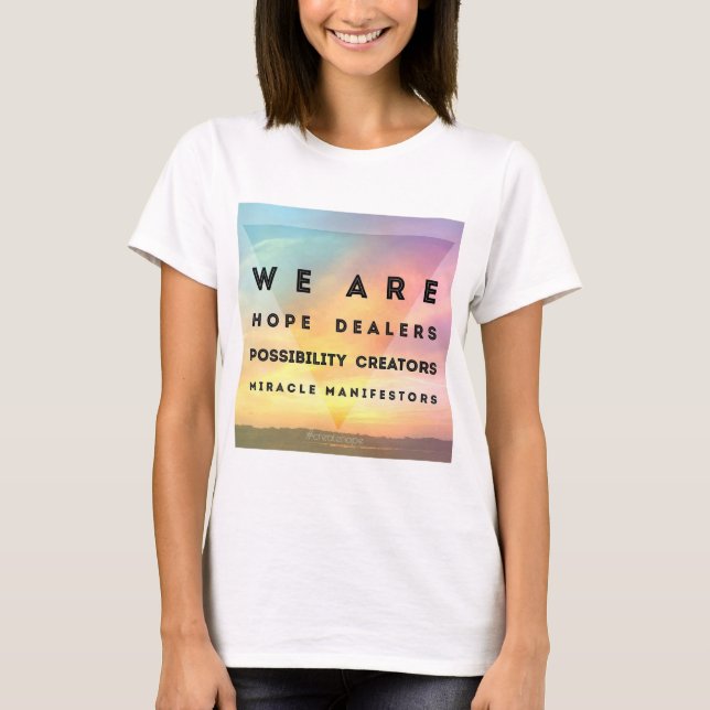T-shirt Nous sommes des marchands d'espoir (Devant)
