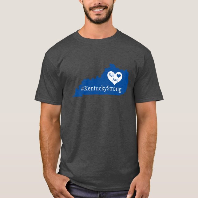 T-shirt Nous sommes KentuckyForte Silhouette d'État avec c (Devant)