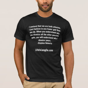 T-shirt nous sommes les deux athées