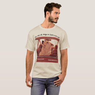 T-shirt Nous sommes tous des chiens dans la voiture chaude