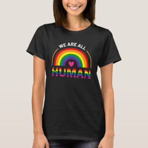 T-shirt Nous sommes tous fiers d'être des alliés humains D