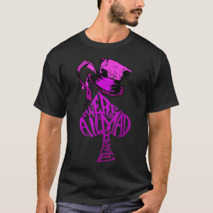 T-shirt Nous sommes tous fous ici Casquette rose Alice au