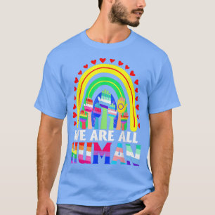 T-shirt nous sommes tous humains lgbt gay pride mois queer