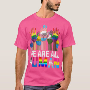 T-shirt Nous sommes tous humains LGBT Gay pride Mois Trans