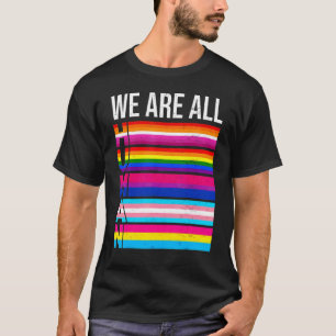 T-shirt Nous Sommes Tous Humains Lgbt Gay Rights Pride All