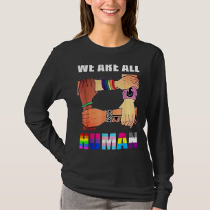 T-shirt Nous Sommes Tous Humains Lgbt Gay Rights Pride Les