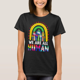 T-shirt Nous sommes tous Human Pride Ally Rainbow Lgbt Fla