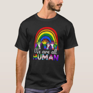 T-shirt Nous sommes tous Human Pride Ally Rainbow Lgbt Fla