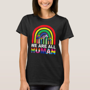 T-shirt Nous sommes tous Human Pride Ally Rainbow Lgbt Fla