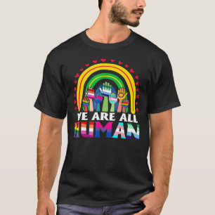 T-shirt Nous sommes tous Human Pride Ally Rainbow Lgbt Fla