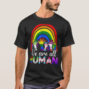 T-shirt Nous sommes tous Human Pride Ally Rainbow Lgbt Fla