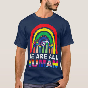 T-shirt Nous sommes tous Human Pride Ally Rainbow LGBT Fla