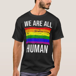 T-shirt Nous Sommes Tous La Fierté Humaine, Rainbow Ally T