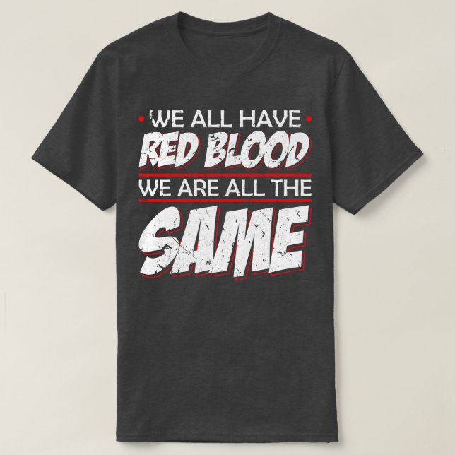 T-shirt Nous Sommes Tous La Même Solidarité (Design devant)