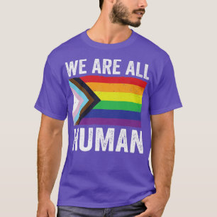 T-shirt Nous Sommes Tous Le Mois De La Fierté Humaine LGBT
