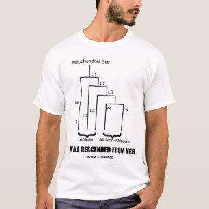 T-shirt Nous sommes tout descendus de elle (Ève