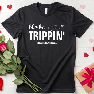 T-shirt Nous sommes Trippin' Famille Filles Vacances Week-
