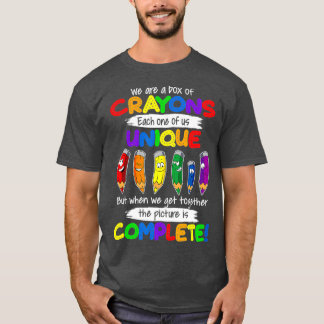 T-shirt Nous Sommes Une Boîte De Crayons Chacun De Nous Un