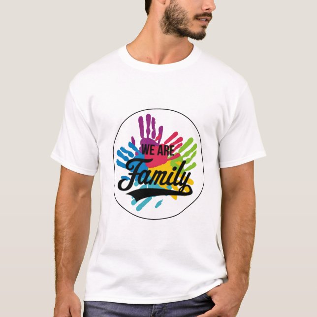 T-shirt Nous sommes une famille (Devant)