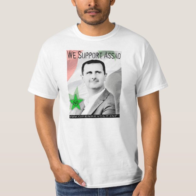 T-shirt Nous soutenons Bashar Assad ! (Devant)
