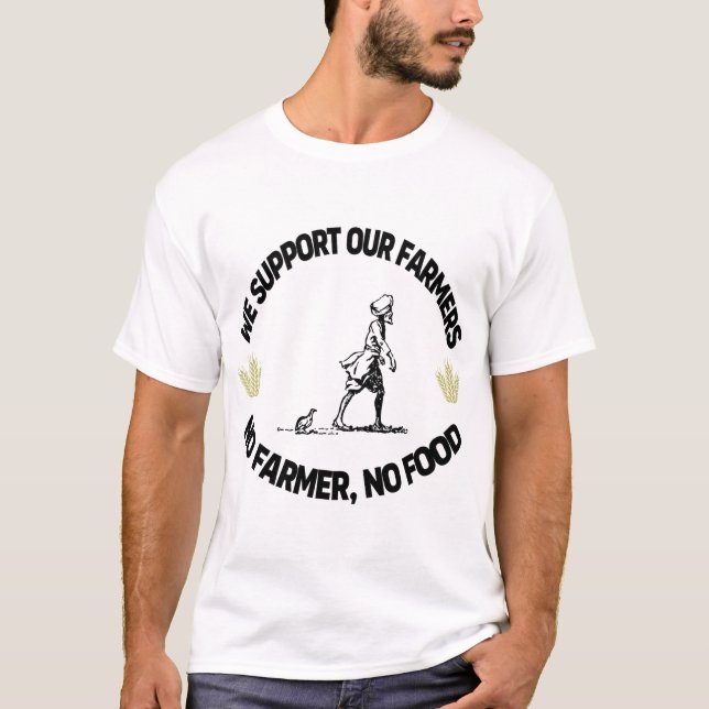 T-shirt Nous soutenons nos agriculteurs (Devant)