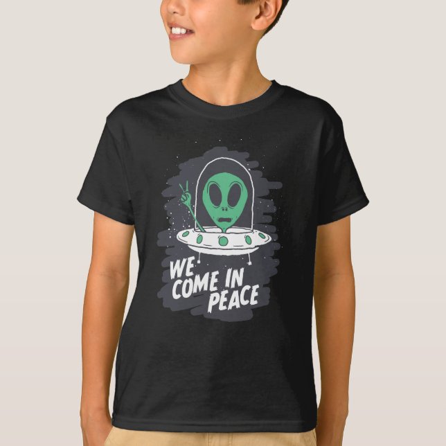 T-shirt Nous venons en paix, UFO Tee (Devant)