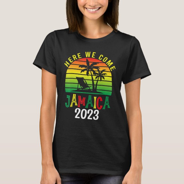 T-shirt Nous Venons Jamaïque 2023 Famille Vacances d'été T (Devant)