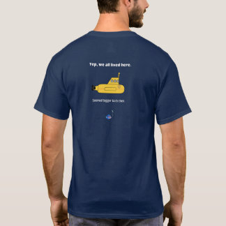 T-shirt Nous Vivons Tous Dans Un Sous-Marin Jaune