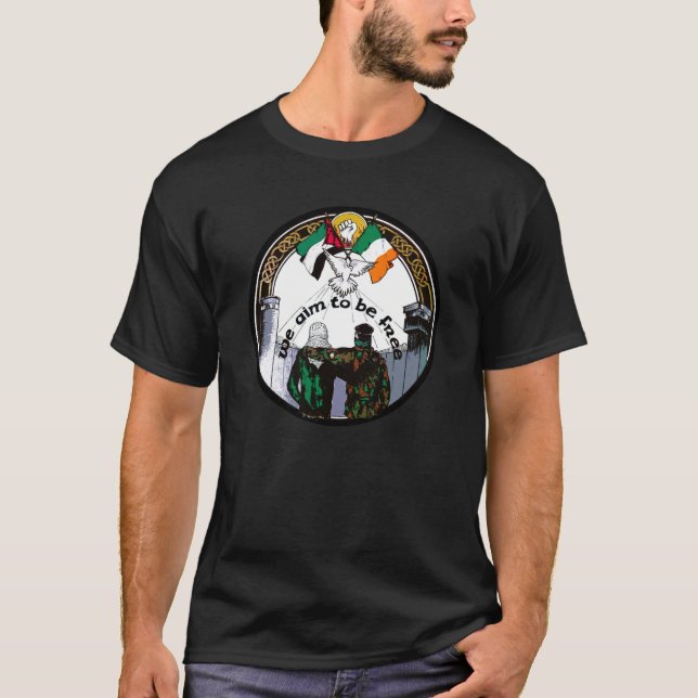 T-shirt Nous Voulons Être Libres De Solidarité Palestinien (Devant)