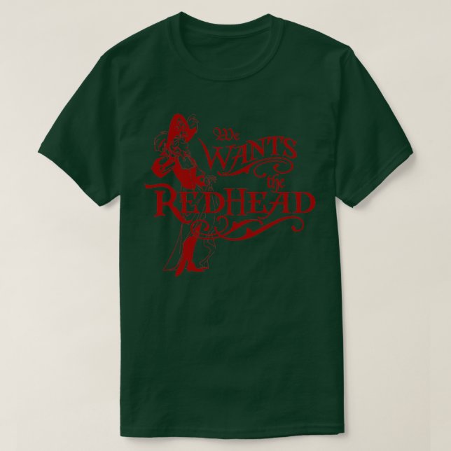 T-shirt Nous Voulons La Chemise Des Pirates Caribéens À Tê (Design devant)
