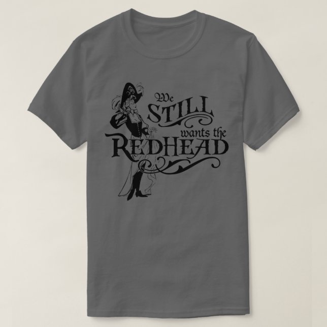 T-shirt Nous Voulons La Chemise Des Pirates Caribéens À Tê (Design devant)