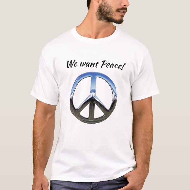 T-shirt Nous voulons la paix (Devant)