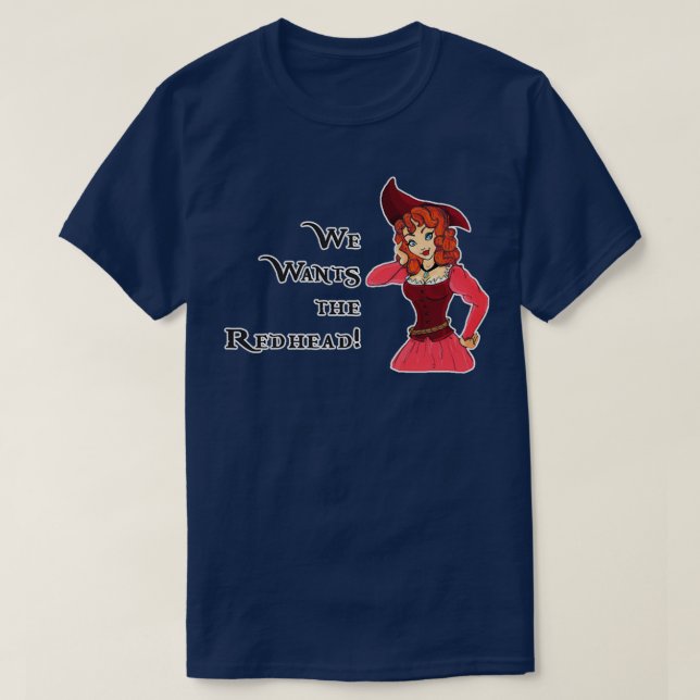 T-shirt Nous voulons la rousse (Design devant)
