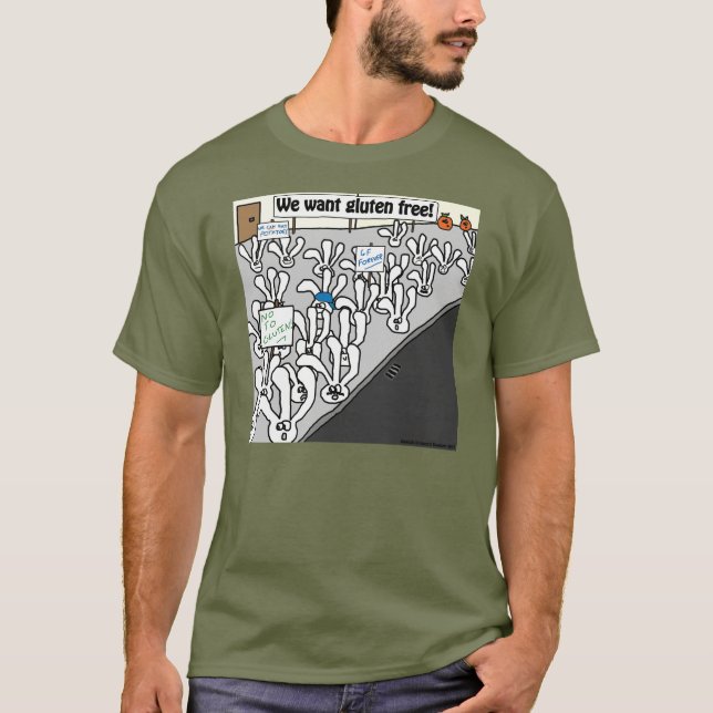 T-shirt Nous voulons le gluten libre ! (Devant)