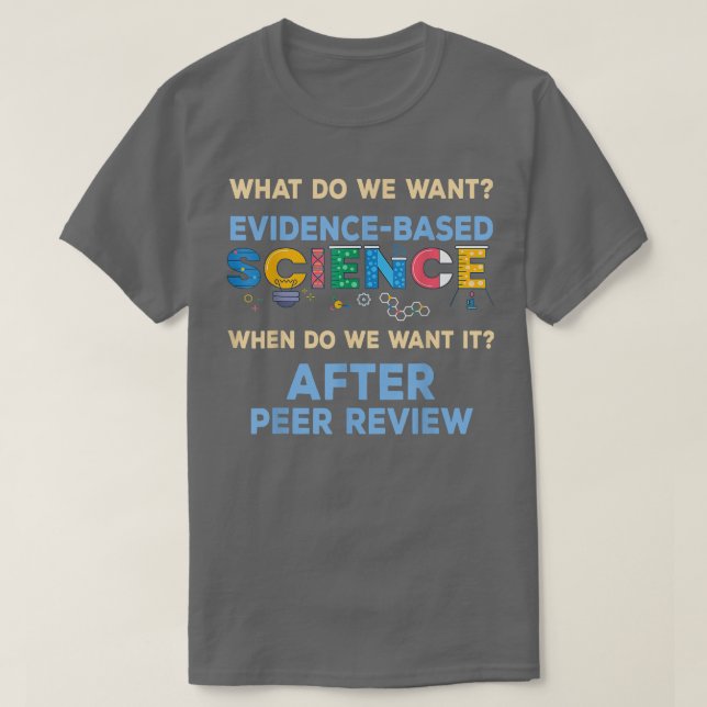 T-shirt Nous voulons un enseignant scientifique fondé sur  (Design devant)