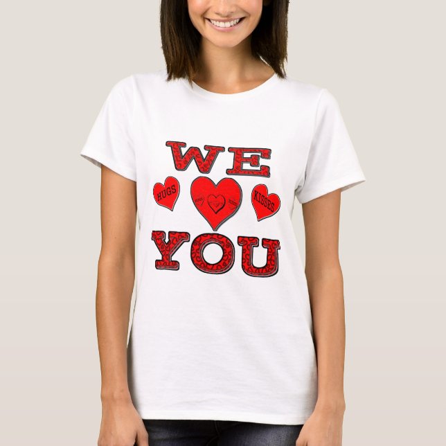 T-shirt Nous vous aimons (Devant)