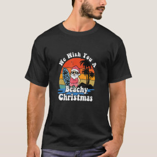 T-shirt Nous vous souhaitons un Noël balnéaire en juillet