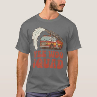 T-shirt Nous Woo Squad Pompiers Fireruck Tenue Hommes Femm