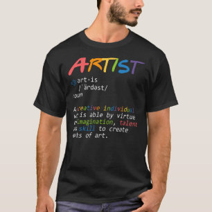 T-shirt Nouveau Artiste Définition Peintre Pinceau