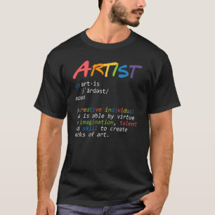 T-shirt Nouveau Artiste Définition Peintre Pinceau