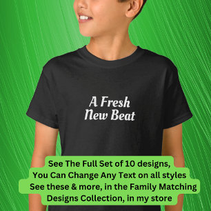 T-shirt Nouveau Beat, Encore etc Matching Music Family